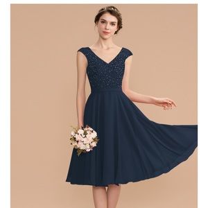 JJ’s House Navy Bridesmaid Dress